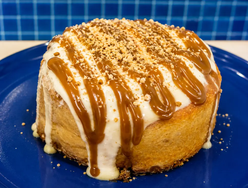 Caramel cinnamon roll