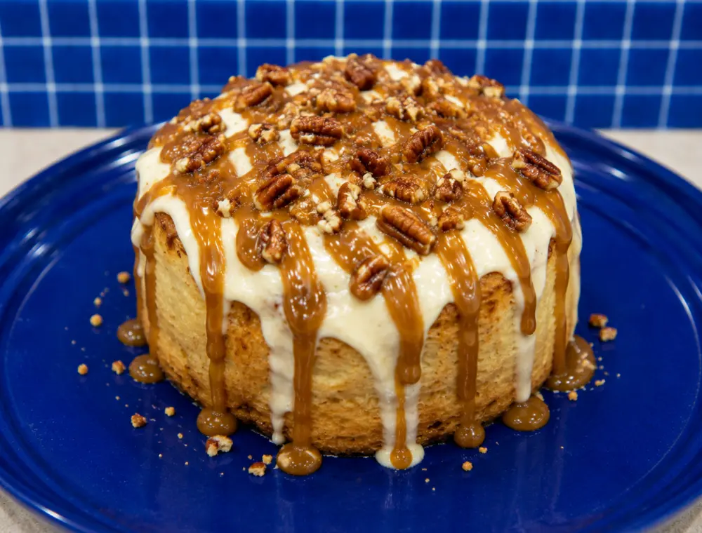 Dulce de Leche with Pecan cinnamon roll