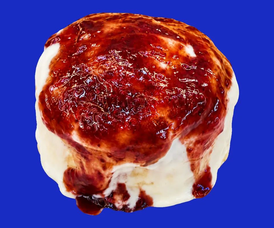 Strawberry cinnamon roll